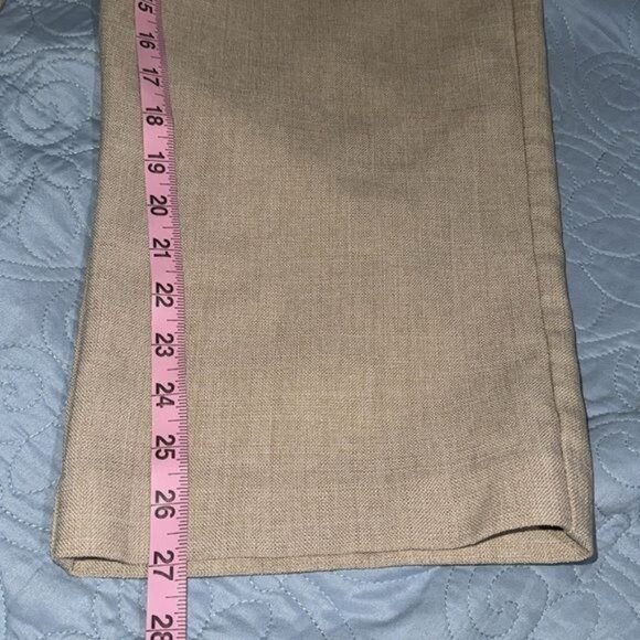Alfred Dunner Womens Size 16 Beige Straight Leg Pants Polyester - Picture 9 of 10
